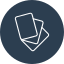 ícone de flash card